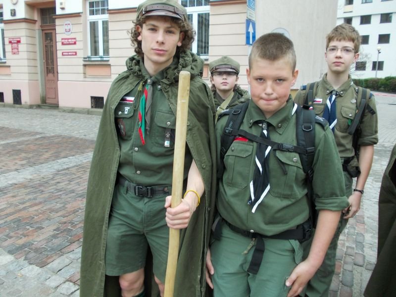 Patriotycznie przed ratuszem