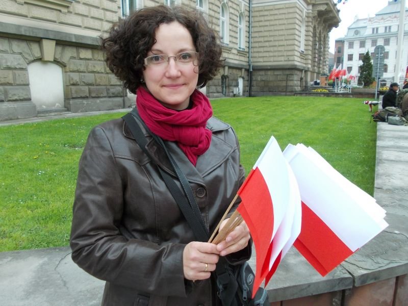 Patriotycznie przed ratuszem