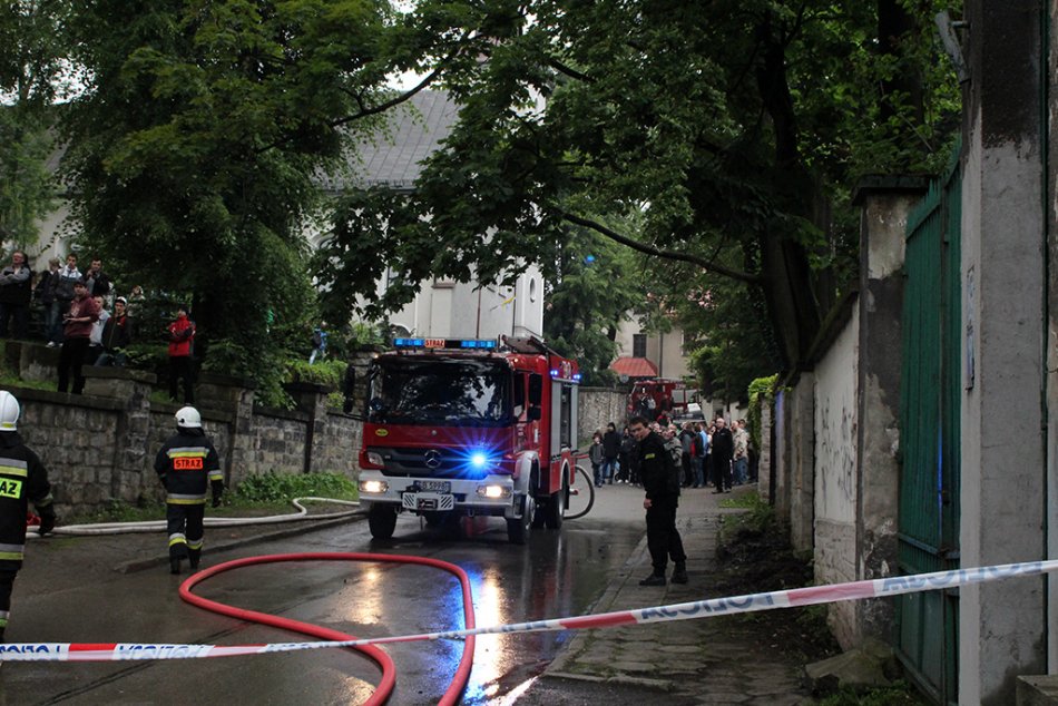 Wielka akcja gaśnicza w centrum - galeria