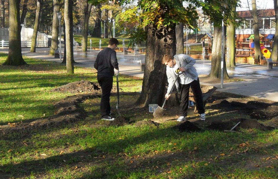 Na wiosnę park rozkwitnie - foto