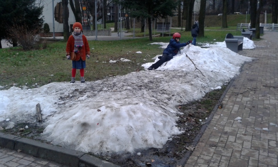 Śnieg i lód w Bielsku-Białej