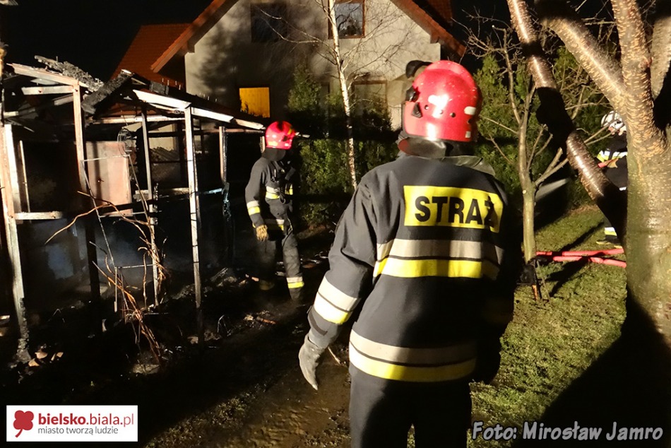 Wieczorny pożar w Lipniku
