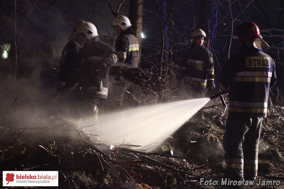 Podpalenia w Starym Bielsku - film i foto