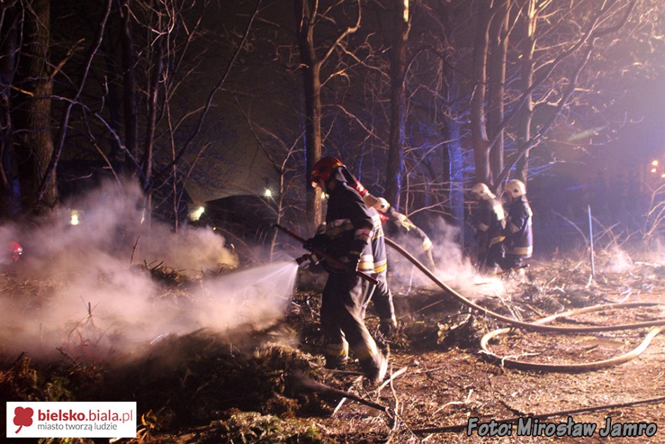 Podpalenia w Starym Bielsku - film i foto
