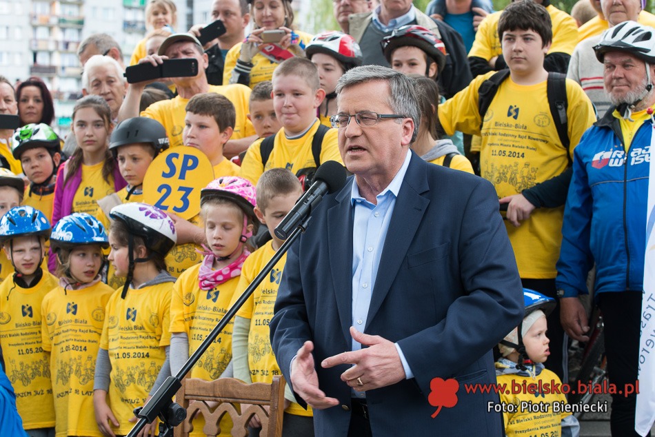 Prezydent Komorowski z bielszczanami