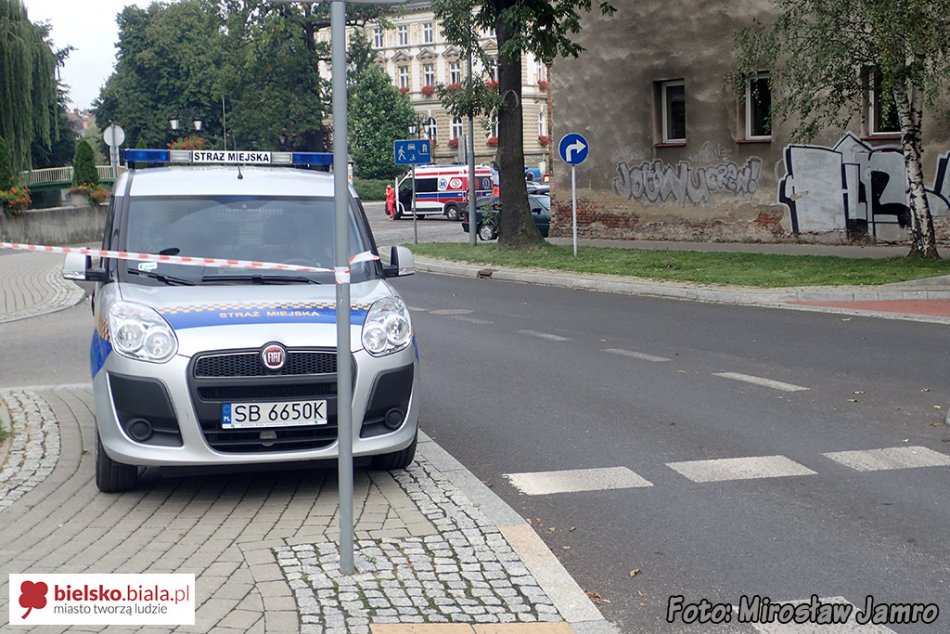 Ewakuacja bielskiego ratusza - foto