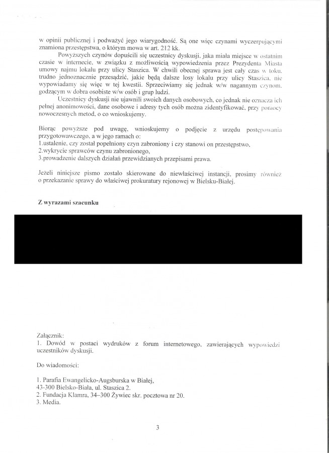 Kandydaci piszą do prokuratury