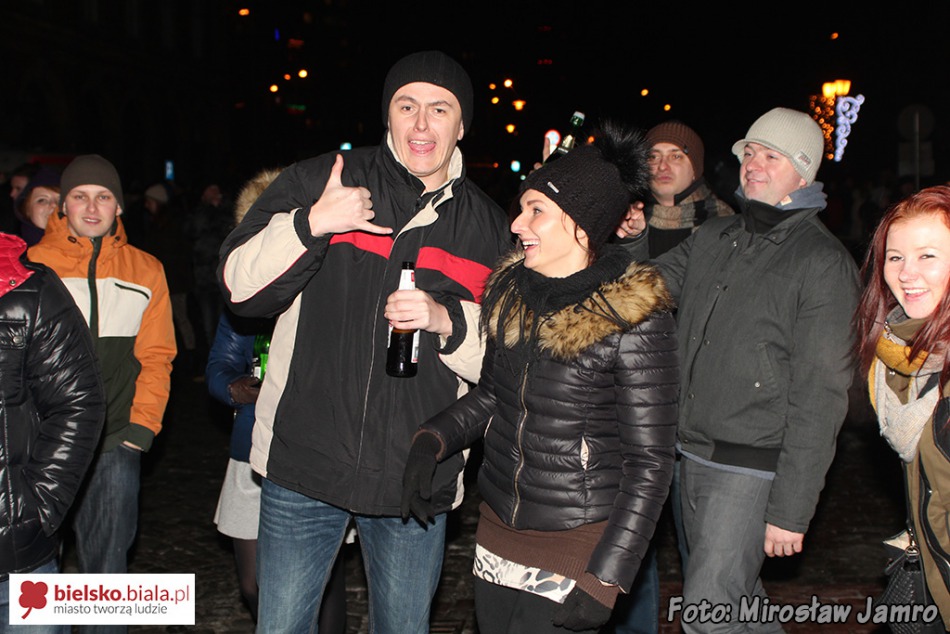 Nowy Rok przed ratuszem - foto
