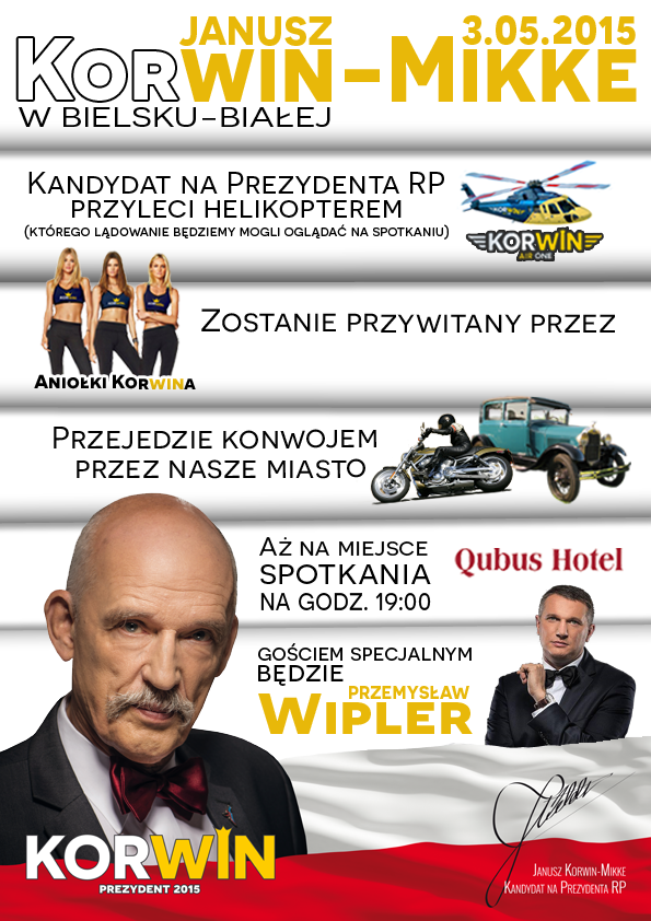 Aniołki przywitają Korwina