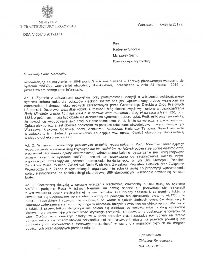 Opłaty na obwodnicy - nie było uwag
