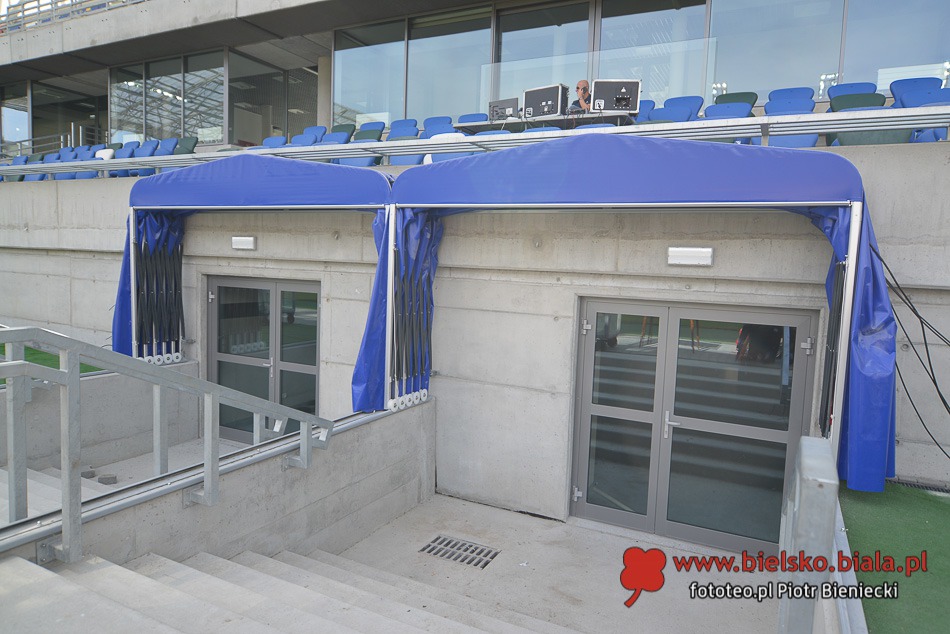 Stadion od zaplecza