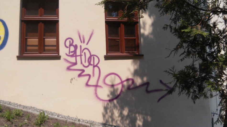 Wandalizm na Schodowej - foto