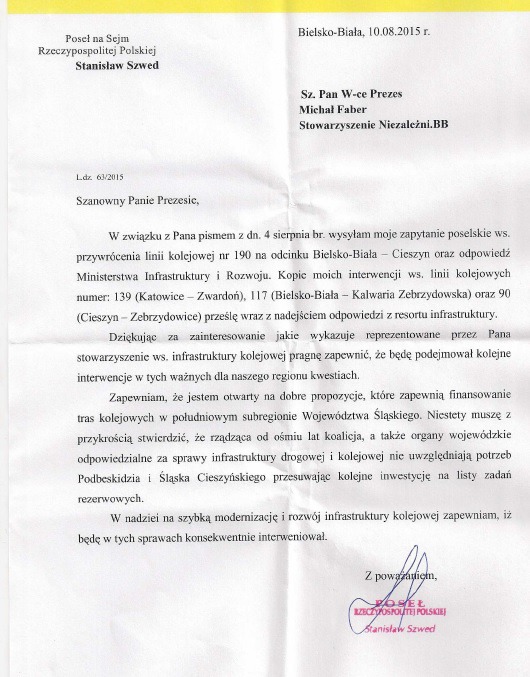 Kolej - problem bez znaczenia?