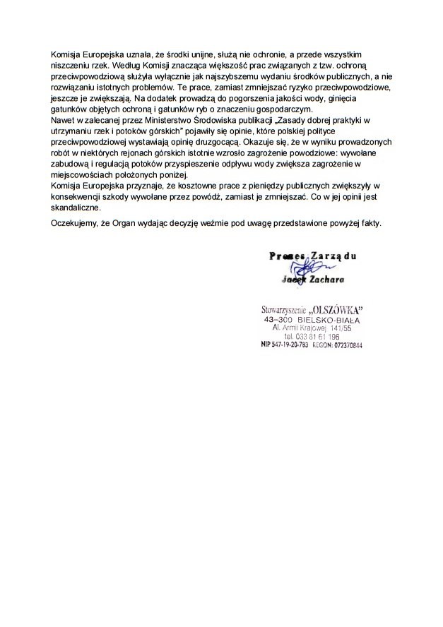 Wycinka na skarpach potoku - foto