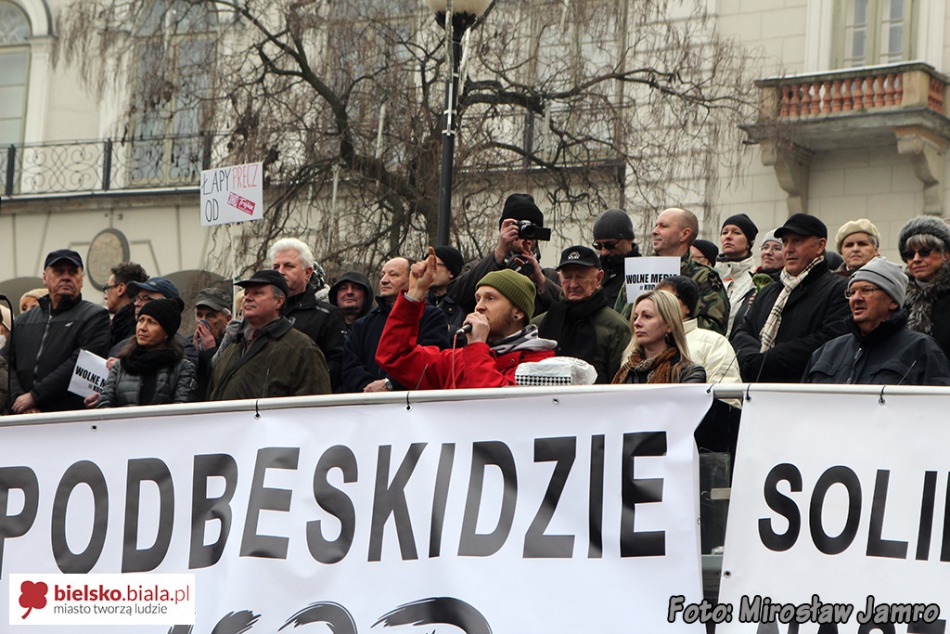 Protest w obronie mediów