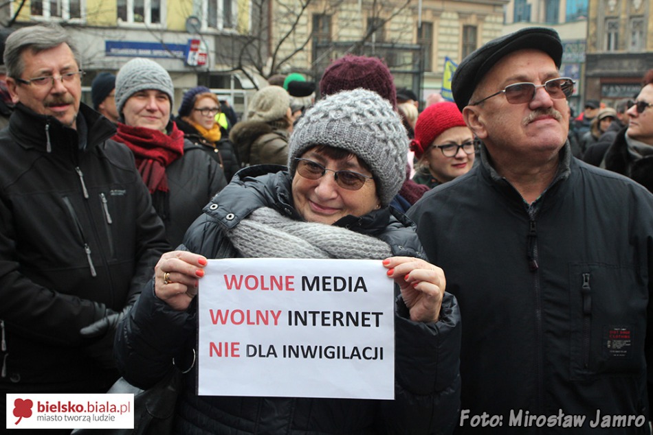 Protest w obronie mediów