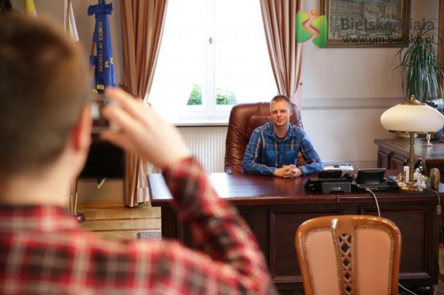 Prezydent pozował do zdjęć - foto