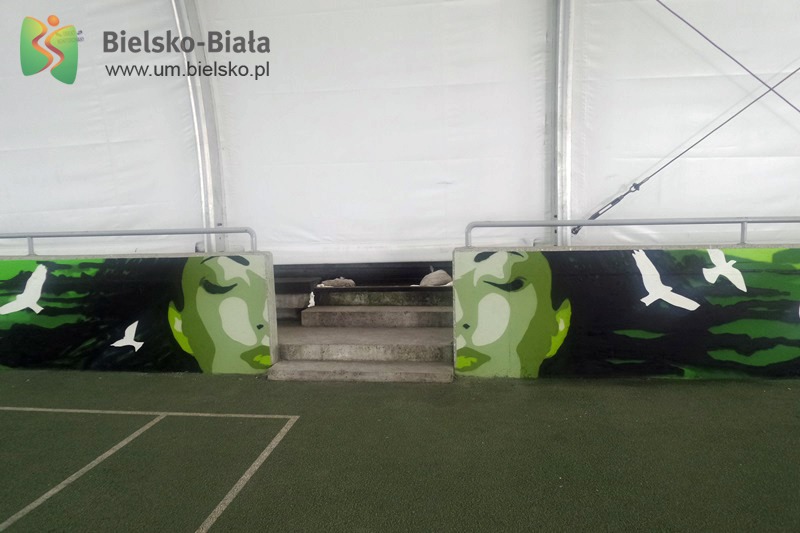 Nowy mural w Parku Słowackiego - foto