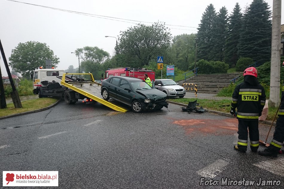 Zderzenie aut na Filarowej - foto