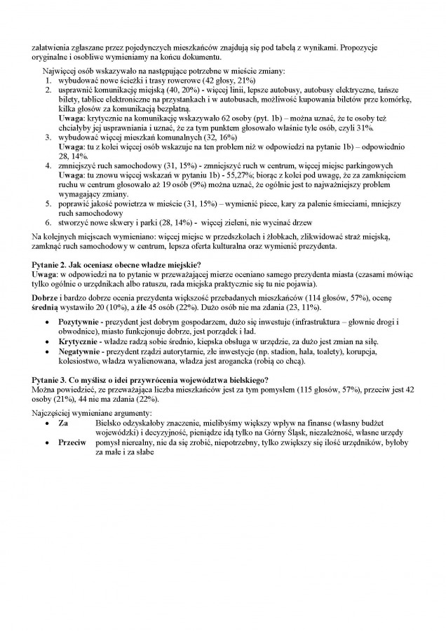Bielszczanie pozytywnie o prezydencie