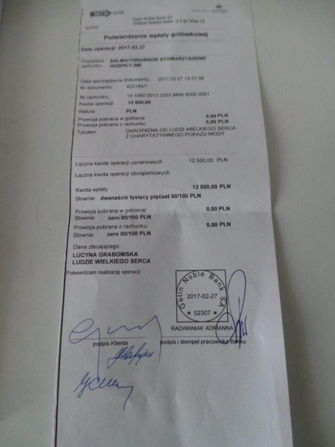 Hojny dar od Ludzi Wielkiego Serca - foto