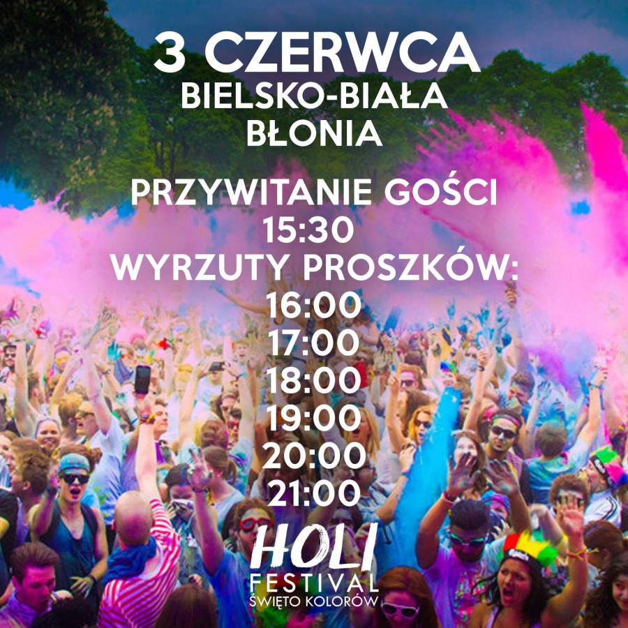 Obrzucają się kolorowymi proszkami