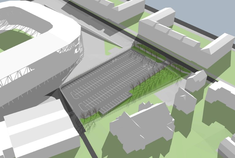 Spór o parking przy stadionie