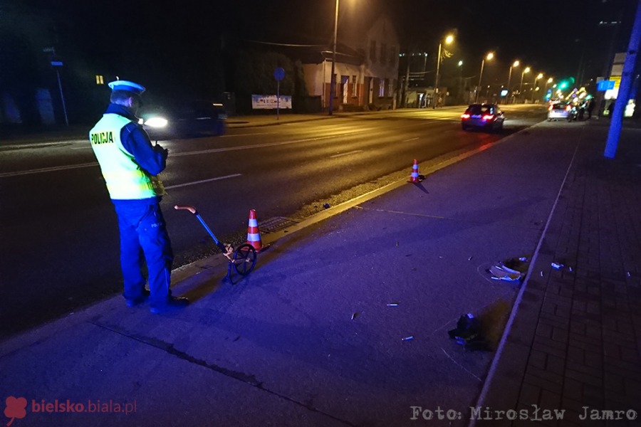 Wypadek na Hulance. Pieszy w szpitalu - foto