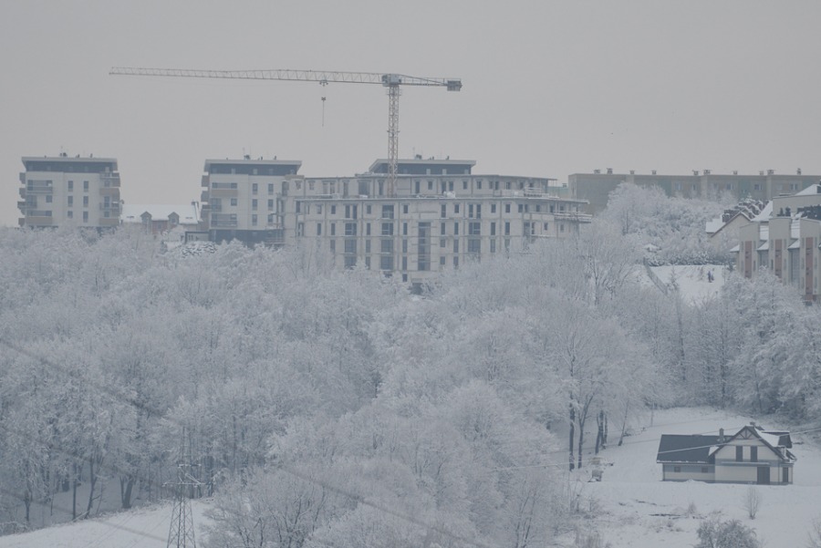 Bielsko-Biała chwilowo na biało - foto