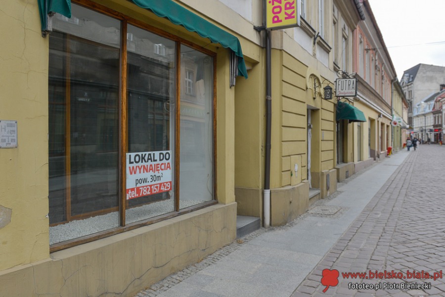 Nędza i sukces w centrum Bielska-Białej