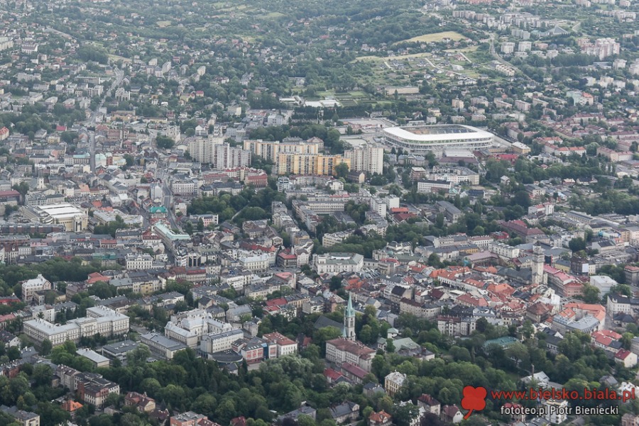 Deszcz nie wystraszył bielszczan. Loty nad miastem z dreszczykiem