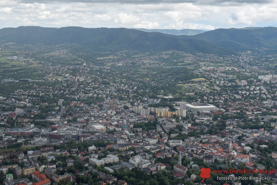 Deszcz nie wystraszył bielszczan. Loty nad miastem z dreszczykiem