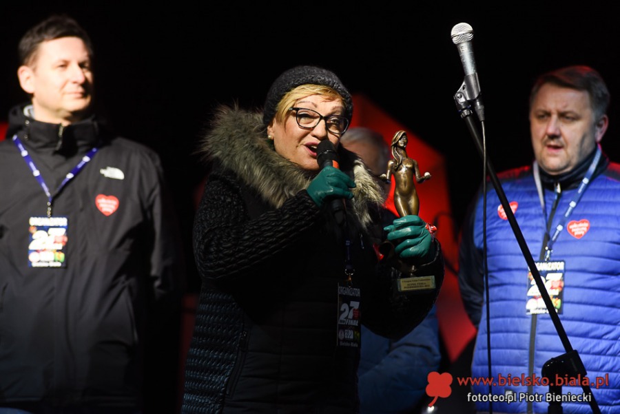 Tak grała WOŚP w Bielsku-Białej. Pokaz świateł na Rynku - ZDJĘCIA