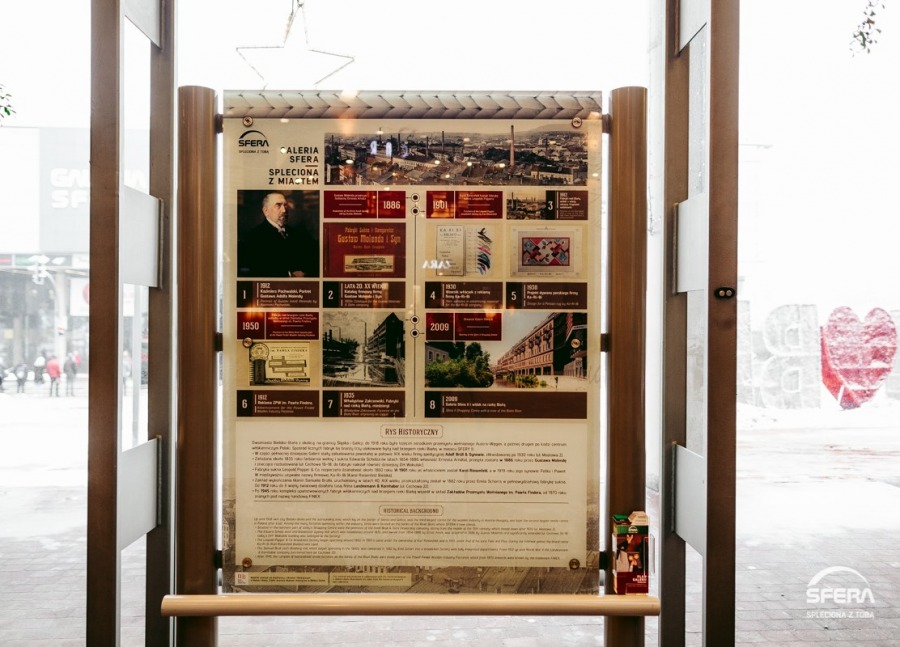 Wyburzyli dawne fabryki, aby zbudować Sferę. Nowe tablice informacyjne - foto