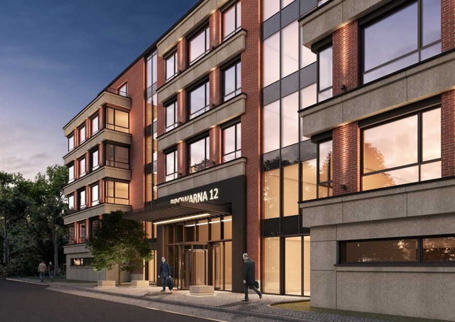 Sześciopiętrowy apartamentowiec w miejscu dawnego browaru