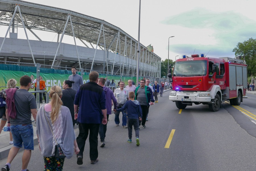 Szalone widowisko sportowe. Bielsko-Biała żegna się z mundialem ZDJĘCIA
