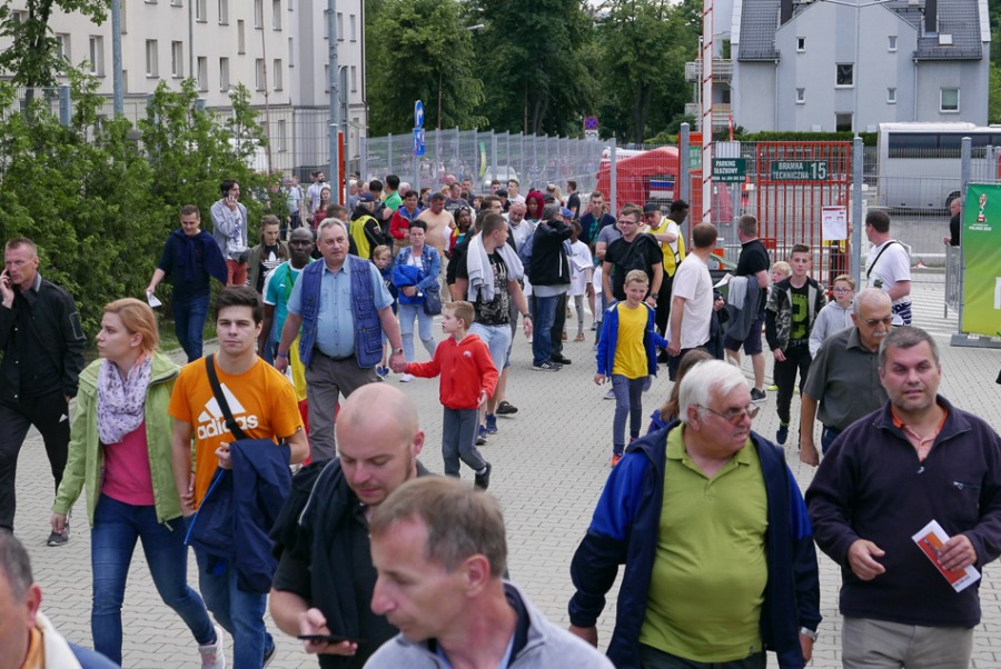 Szalone widowisko sportowe. Bielsko-Biała żegna się z mundialem ZDJĘCIA