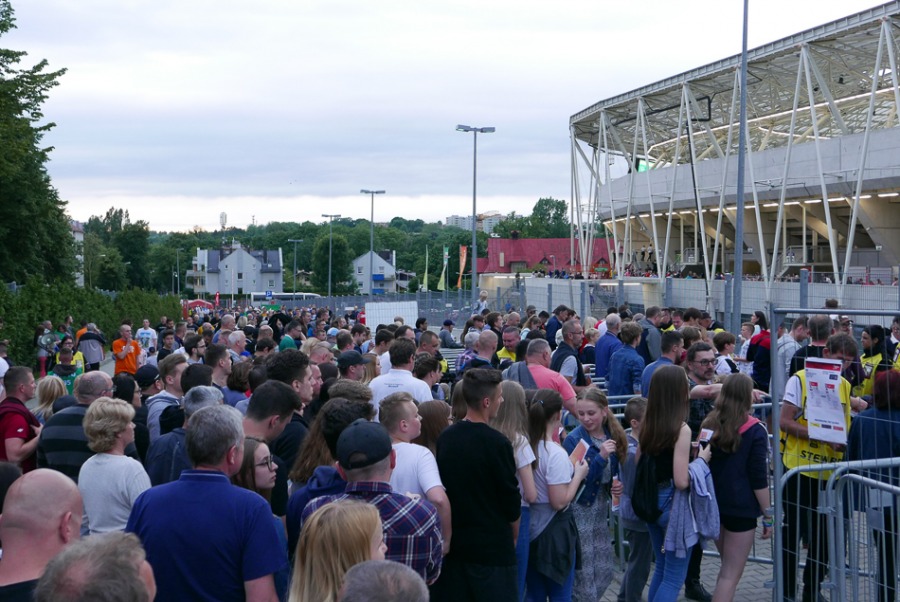 Szalone widowisko sportowe. Bielsko-Biała żegna się z mundialem ZDJĘCIA