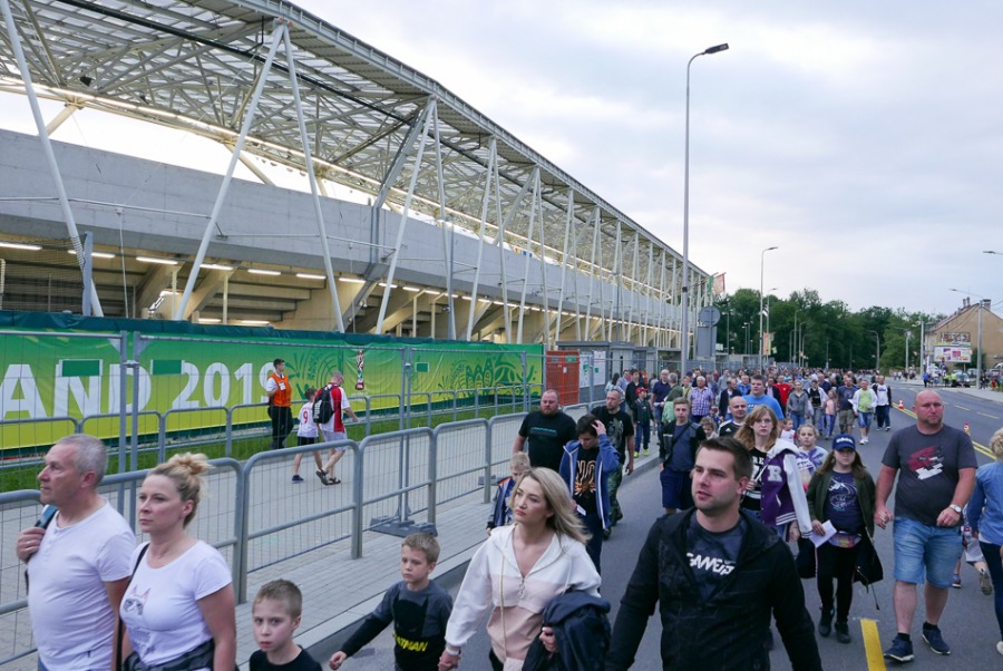Szalone widowisko sportowe. Bielsko-Biała żegna się z mundialem ZDJĘCIA
