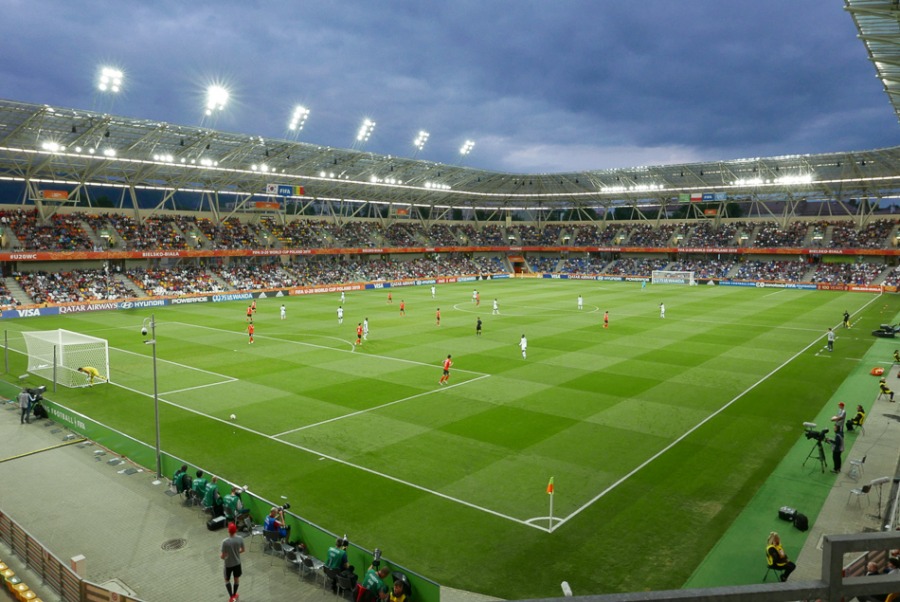 Szalone widowisko sportowe. Bielsko-Biała żegna się z mundialem ZDJĘCIA