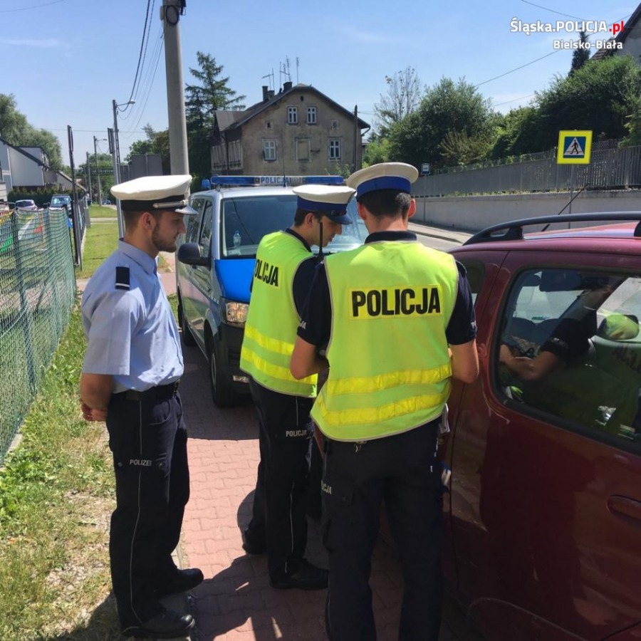 Niemiecki policjant w bielskiej drogówce. U nas uczy się fachu - foto