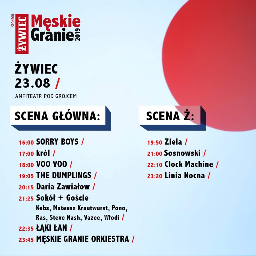 Męskie Granie w Żywcu. Dwa koncerty z udziałem gwiazd i supergrupy