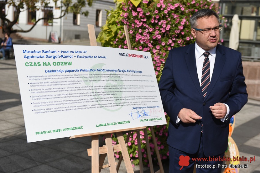 Poseł poparł strajk. Dzisiaj naszym wnukom gotujemy piekło - foto