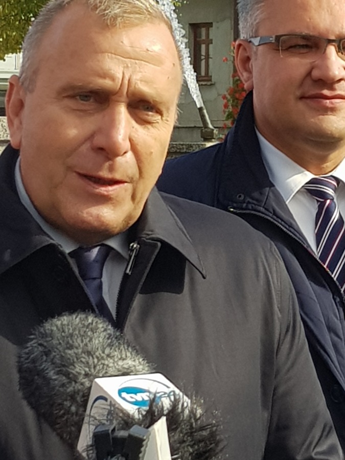 Przewodniczący KO Grzegorz Schetyna w Bielsku-Białej - foto