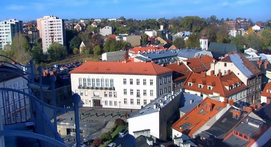 Panorama Bielska-Białej z wieży katedry. Obraz z nowych kamer! - FOTO