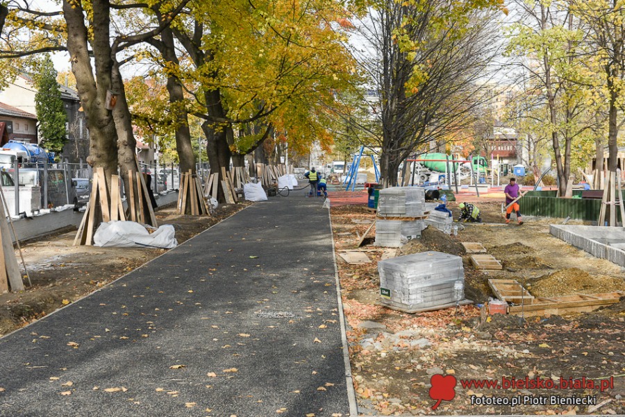 Modernizacja parku w centrum miasta. Plac zabaw z elementami zieleni ZDJĘCIA