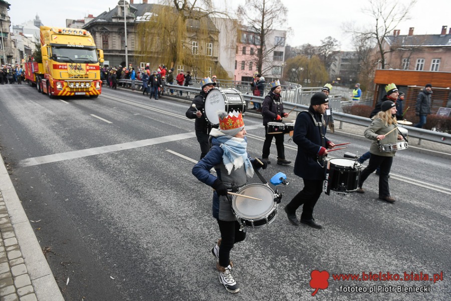 Mędrcy na naczepie. Rekordowy Orszak Trzech Króli w Bielsku-Białej ZDJĘCIA