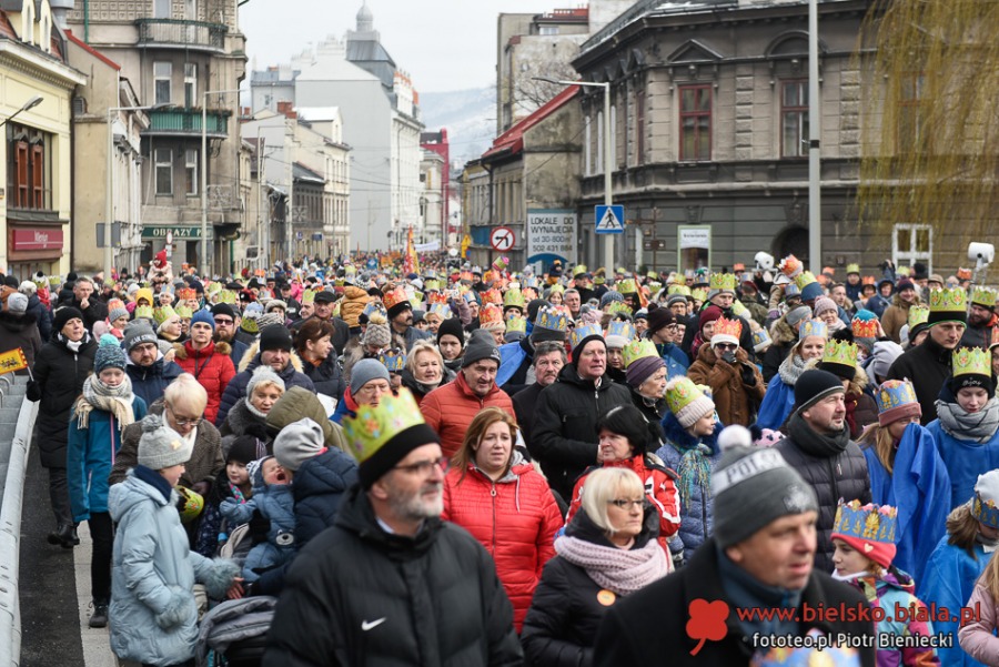 Mędrcy na naczepie. Rekordowy Orszak Trzech Króli w Bielsku-Białej ZDJĘCIA