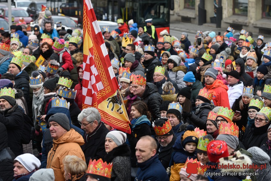 Mędrcy na naczepie. Rekordowy Orszak Trzech Króli w Bielsku-Białej ZDJĘCIA