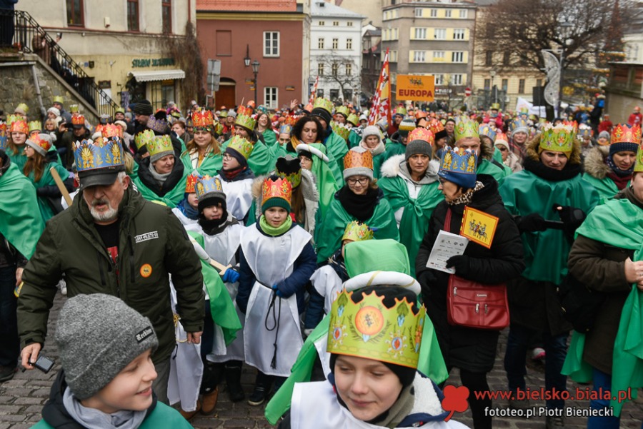 Mędrcy na naczepie. Rekordowy Orszak Trzech Króli w Bielsku-Białej ZDJĘCIA